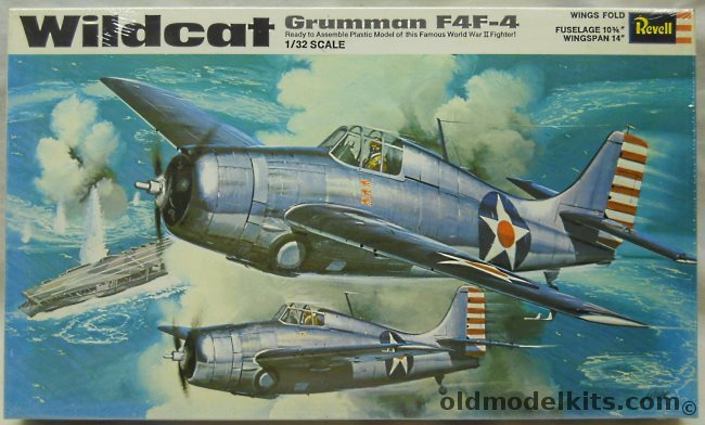 Revell 1/32 Grumman F4F-4 Wildcat - (F4F 4), H299 plastic model kit